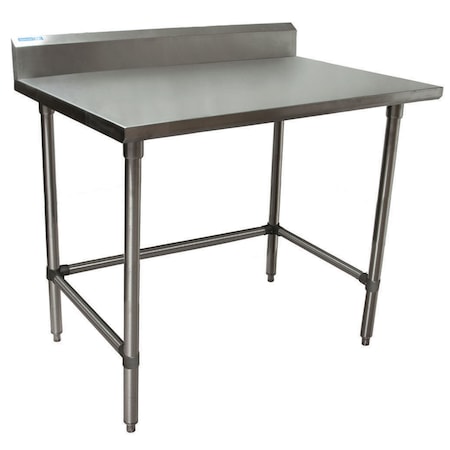 Bk Resources Stainless Steel Work Table W/Open Base, Plastic Feet 5 Riser 48"Wx30"D SVTR5OB-4830